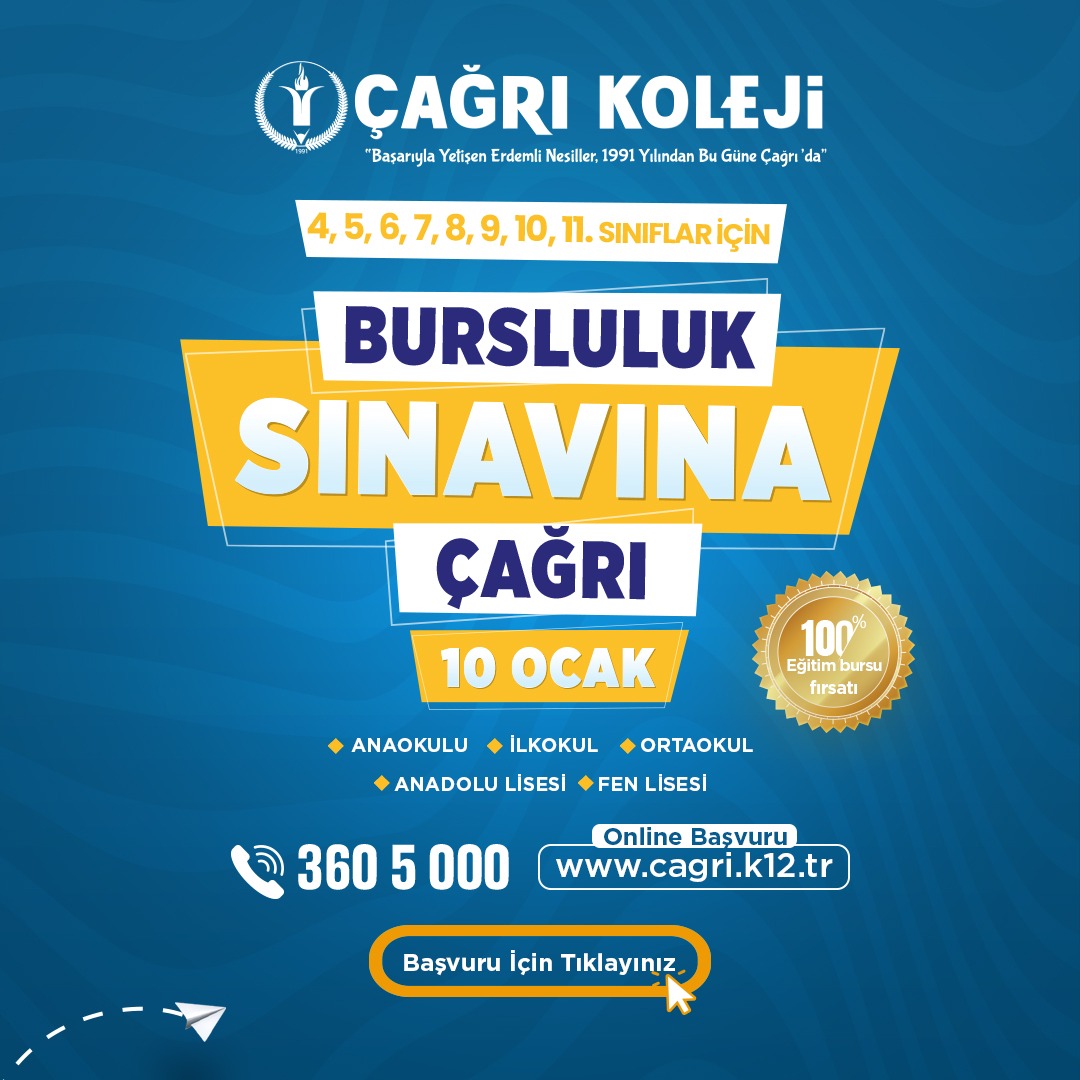 BURSLULUK SINAVIMIZA BAŞVURU YAPMAK İÇİN LİNKE TIKLAYINIZ